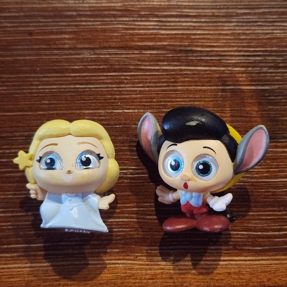 Blue Fairy & Pinocchio Donkey Ears Series 10 Disney Doorables Exclusive Lot Of 2